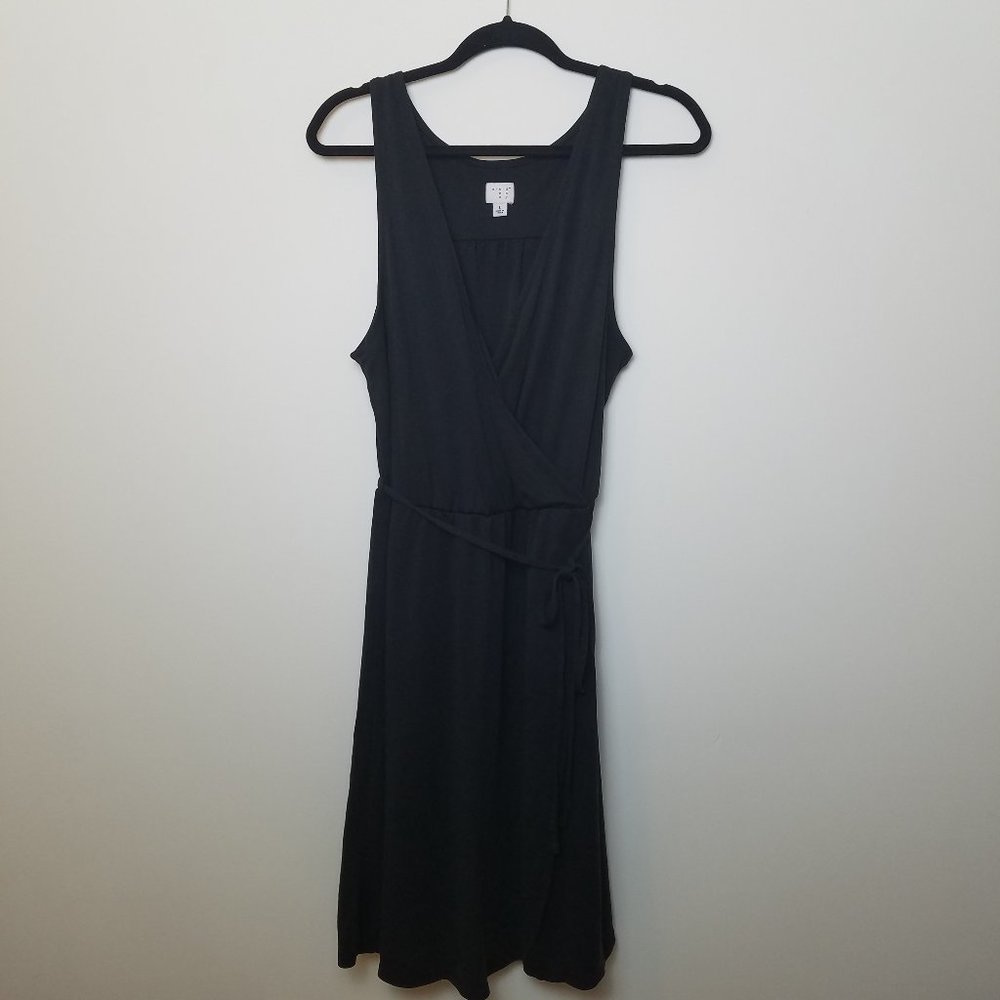 A New Day Faux Wrap Tie-Waist Dress Size L